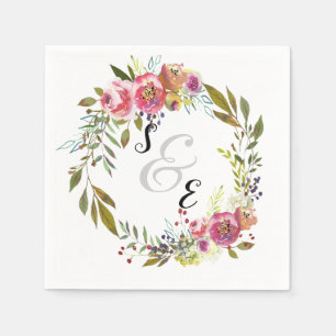 Serviette En Papier Fleurs couronnes pour toutes les occasions