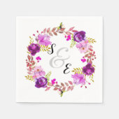 Serviette En Papier Fleurs couronnes pour toutes les occasions (Devant)