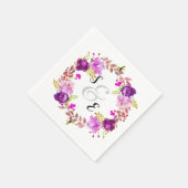 Serviette En Papier Fleurs couronnes pour toutes les occasions (Coin)
