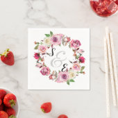 Serviette En Papier Fleurs couronnes pour toutes les occasions (En situation)