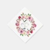 Serviette En Papier Fleurs couronnes pour toutes les occasions (Coin)