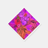 SERVIETTE EN PAPIER FLEURS CROCUS (Coin)