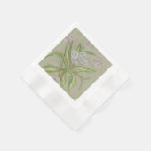 Serviette En Papier Fleurs d'Amilia - un beau design de fleurs (Coin)