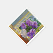 Serviette En Papier Fleurs dans la fenêtre (Coin)