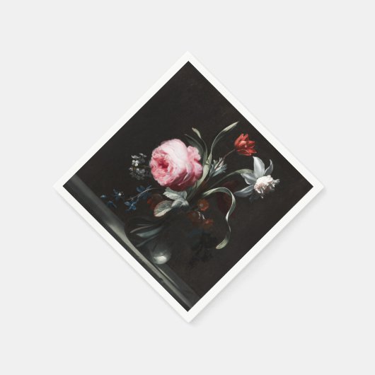 Serviette En Papier Fleurs dans un vase de Verelst (Coin)