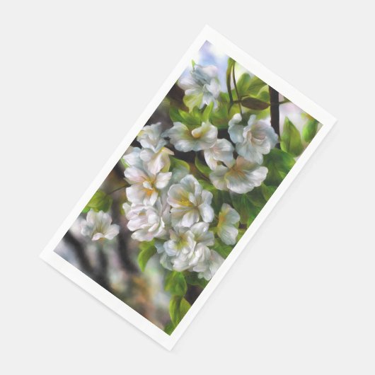 Serviette En Papier Fleurs d'Apple (Coin)