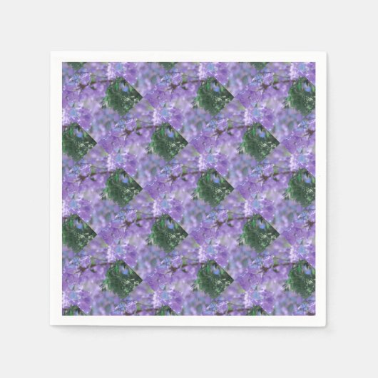 Serviette En Papier Fleurs d'arbre pourpres Jacaranda (Devant)