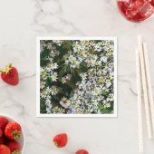 SERVIETTE EN PAPIER FLEURS D'ASTER (En situation)