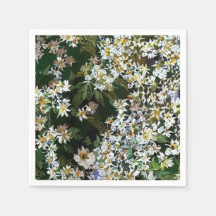 SERVIETTE EN PAPIER FLEURS D'ASTER