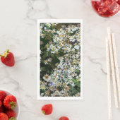 SERVIETTE EN PAPIER FLEURS D'ASTER (En situation)