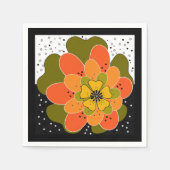 Serviette En Papier Fleurs d'automne, automne, fleur, projecteur d'ill (Devant)