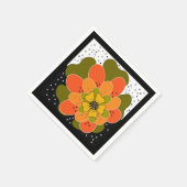 Serviette En Papier Fleurs d'automne, automne, fleur, projecteur d'ill (Coin)