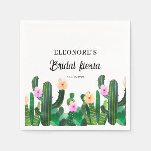 Serviette En Papier Fleurs de cactus  Fiesta de mariage 