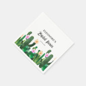 Serviette En Papier Fleurs de cactus Fiesta de mariage (Coin)