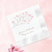 Fleurs de cerisiers en Mariage rose