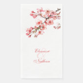Serviette En Papier Fleurs de cerisiers Mariage de printemps (Devant)