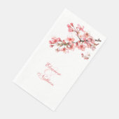 Serviette En Papier Fleurs de cerisiers Mariage de printemps (Coin)
