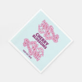 Serviette En Papier Fleurs de cerisiers roses (Coin)