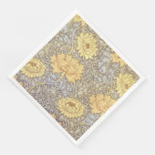 Serviette En Papier Fleurs de chrysanthème de William Morris (Coin)