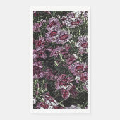 SERVIETTE EN PAPIER FLEURS DE DIANTHUS (Devant)