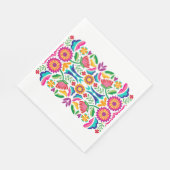 Serviette En Papier Fleurs de Fiesta Colorées (Coin)