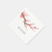 Serviette En Papier Fleurs de fleurs de cerisier (Coin)