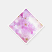 Serviette En Papier Fleurs de fleurs de cerisier rose (Coin)