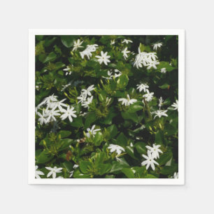 Serviette En Papier Fleurs de jasmin Botanique tropicale florale