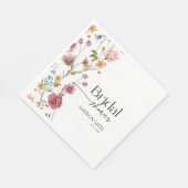 Serviette En Papier Fleurs de Mariage (Coin)