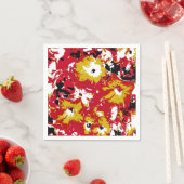 SERVIETTE EN PAPIER FLEURS DE PETUNIA (En situation)