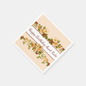 Serviette En Papier Fleurs de pomme et baies Feminine (Coin)
