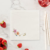 Serviette En Papier Fleurs de prairie matinale (En situation)