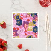 Serviette En Papier Fleurs de printemps (En situation)