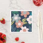 Serviette En Papier Fleurs de printemps (En situation)
