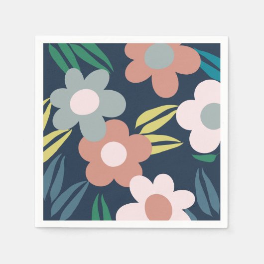 Serviette En Papier Fleurs de printemps (Devant)