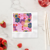 Serviette En Papier Fleurs de printemps (En situation)