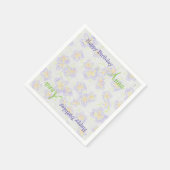 Serviette En Papier Fleurs de printemps (lilas) (Coin)