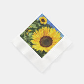 Serviette En Papier Fleurs de soleil (Coin)