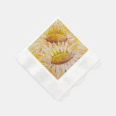 Serviette En Papier Fleurs de soleil (Coin)