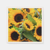 Serviette En Papier Fleurs de soleil (Devant)