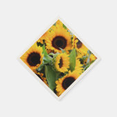 Serviette En Papier Fleurs de soleil (Coin)