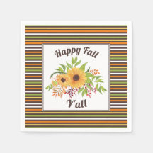 Fleurs de soleil aquarelle, rayures Bonne chute Y'