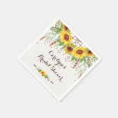 Serviette En Papier Fleurs de soleil rustiques Boho Dream Catcher Shoc (Coin)