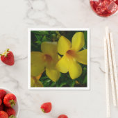 Serviette En Papier Fleurs de trompette d'or II Tropical (En situation)