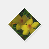 Serviette En Papier Fleurs de trompette d'or II Tropical (Coin)