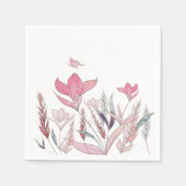 Serviette En Papier Fleurs d'eau (Devant)