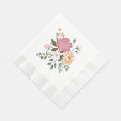 Serviette En Papier Fleurs d'eau (Coin)
