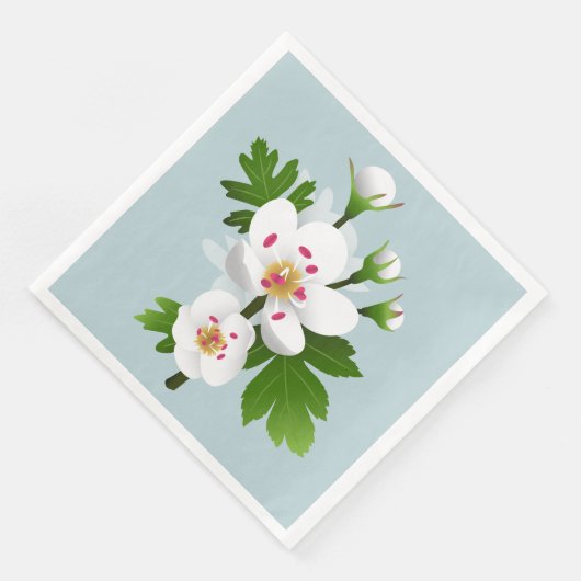 Serviette En Papier Fleurs d'épines (Coin)