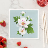 Serviette En Papier Fleurs d'épines (En situation)