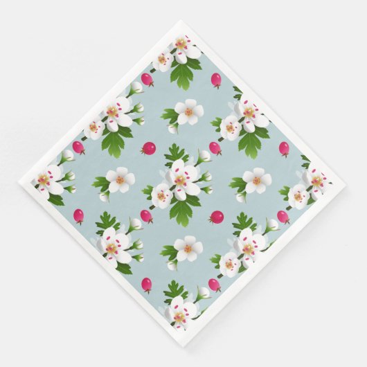 Serviette En Papier Fleurs d'épines (Coin)